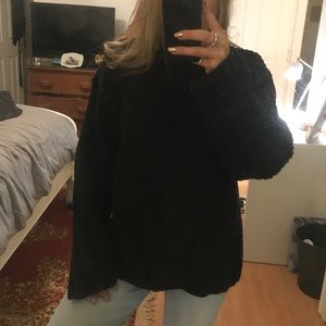 J crew warm black sweater